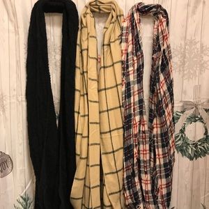 3 scarf bundle